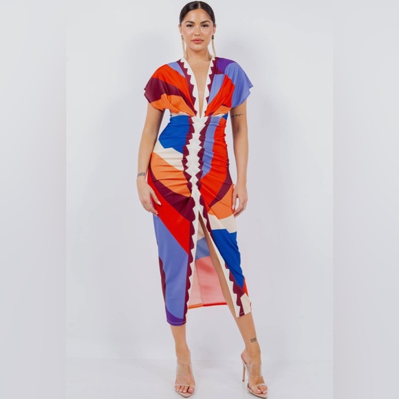 🌹 La Bella Graciela 🌹 Multi-Colored Dress (S) - Picture 3 of 6